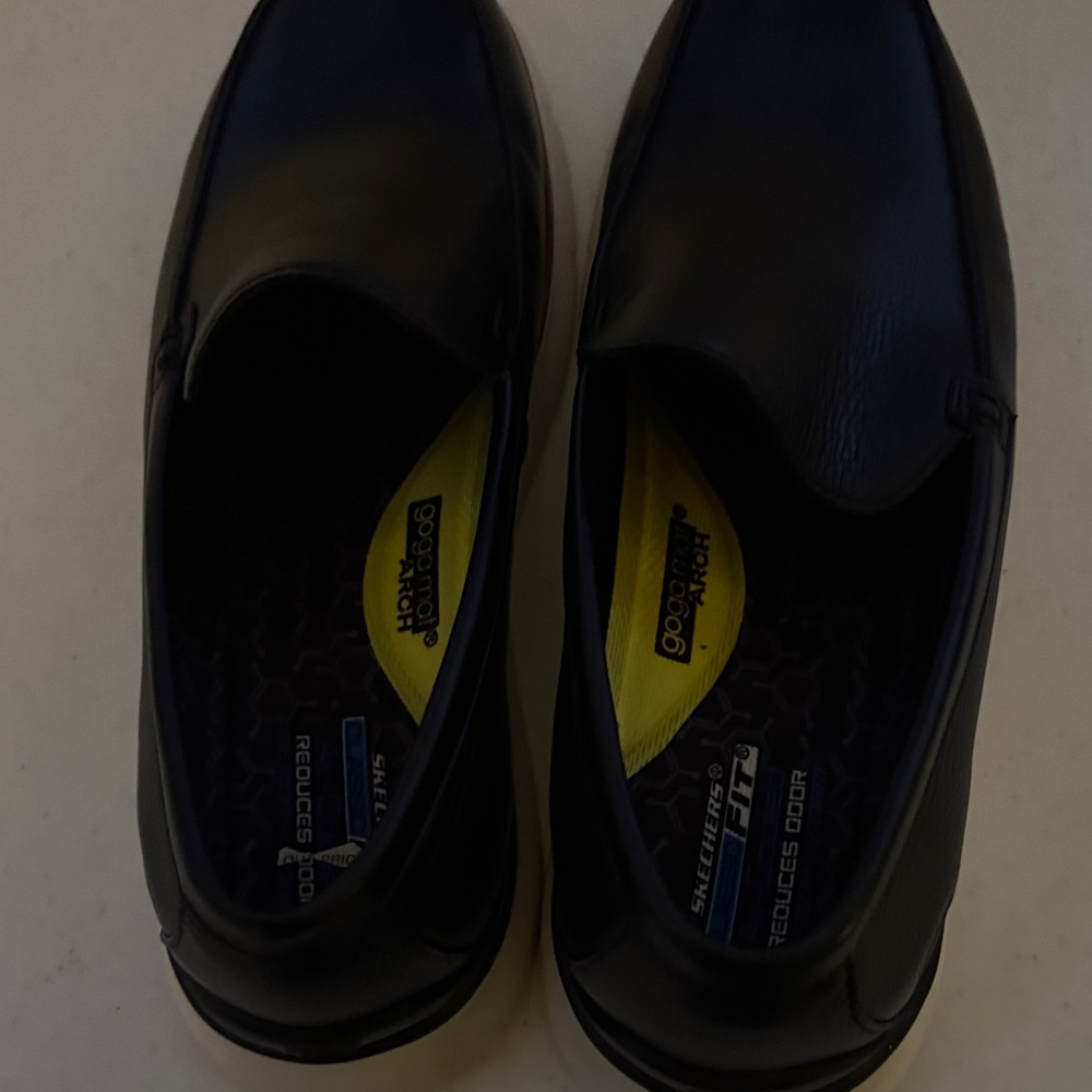 Skechers Men's Black Slip-On Loafers